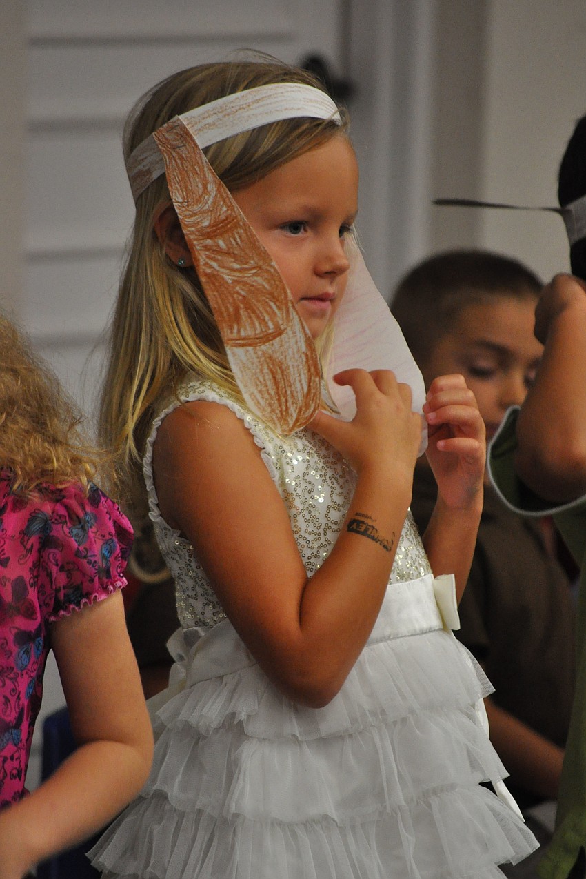 Natalie Magrin couldn't resist playing with her dog ears.