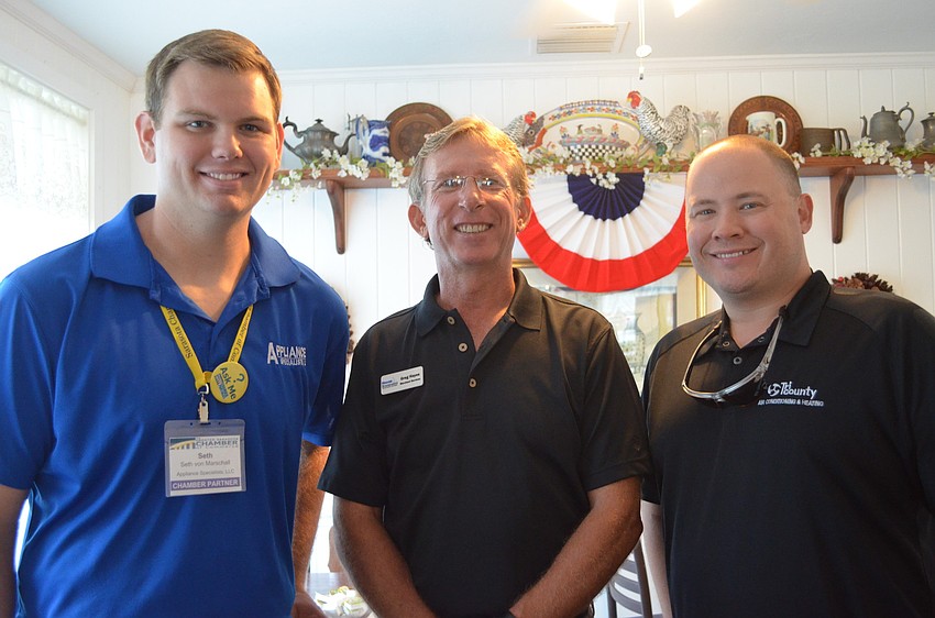 Seth von Marschall of Appliance Specialists LLC, Greg Hayes of Higher Standards and Tim Jones of Tri County