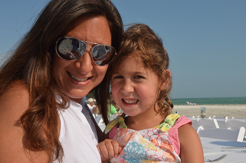 Denise Drizos and her daughter Caitlyn celebrated Fatherâ€™s Day with Caitlynâ€™s dad Nick and brother Nicholas.