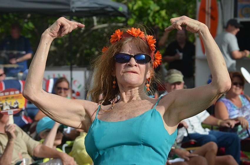 Joya Suttonâ€™s dancing took people back to the 1960â€™s. Her energy was contagious as people got on the dance floor after her lead.