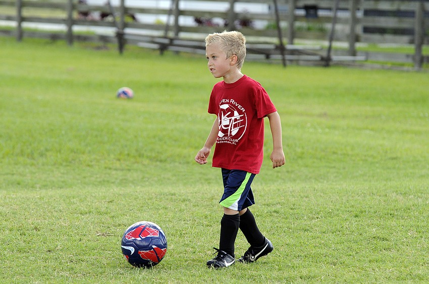 Six-year-old Dylan Johnson couldnâ€™t wait to take the field.