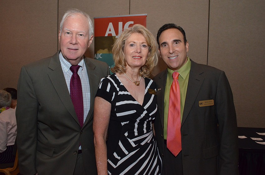 Rabbi Andy Baker, Regional Board President Anne Virag and Executive Director Brian Lipton