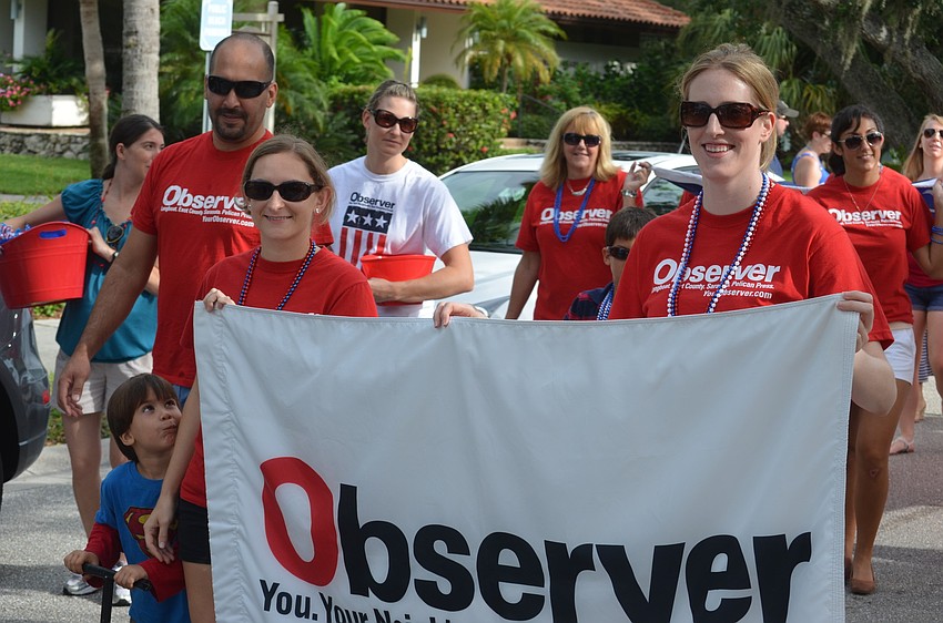 Observer Staff members Nancy Schwartz and Jessica Luck