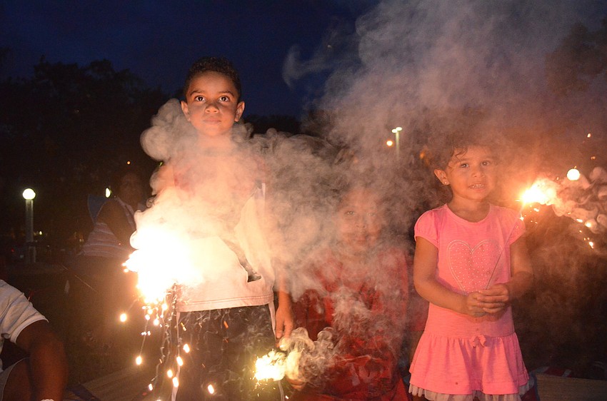 Taylor Bryant, 5, Pedro Vasquez, 11, and Rachel Gonzalez, 4
