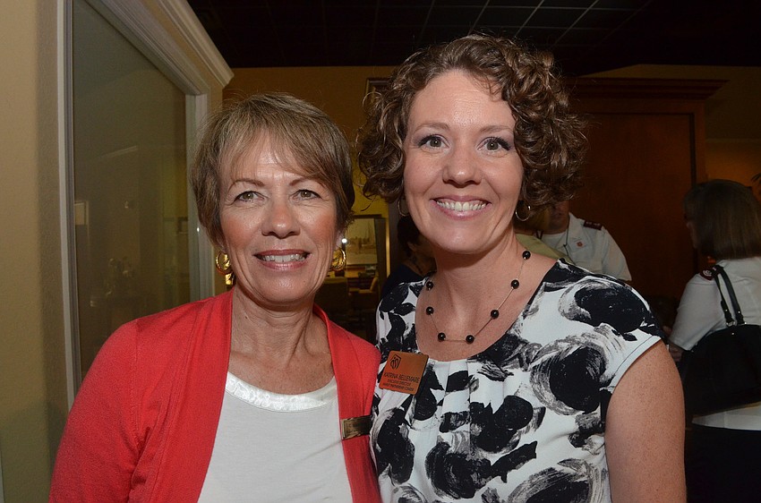 Susan Hilton of Michael Saunders & Company Lakewood Ranch and Katrina Bellemare of Family Partnership Center