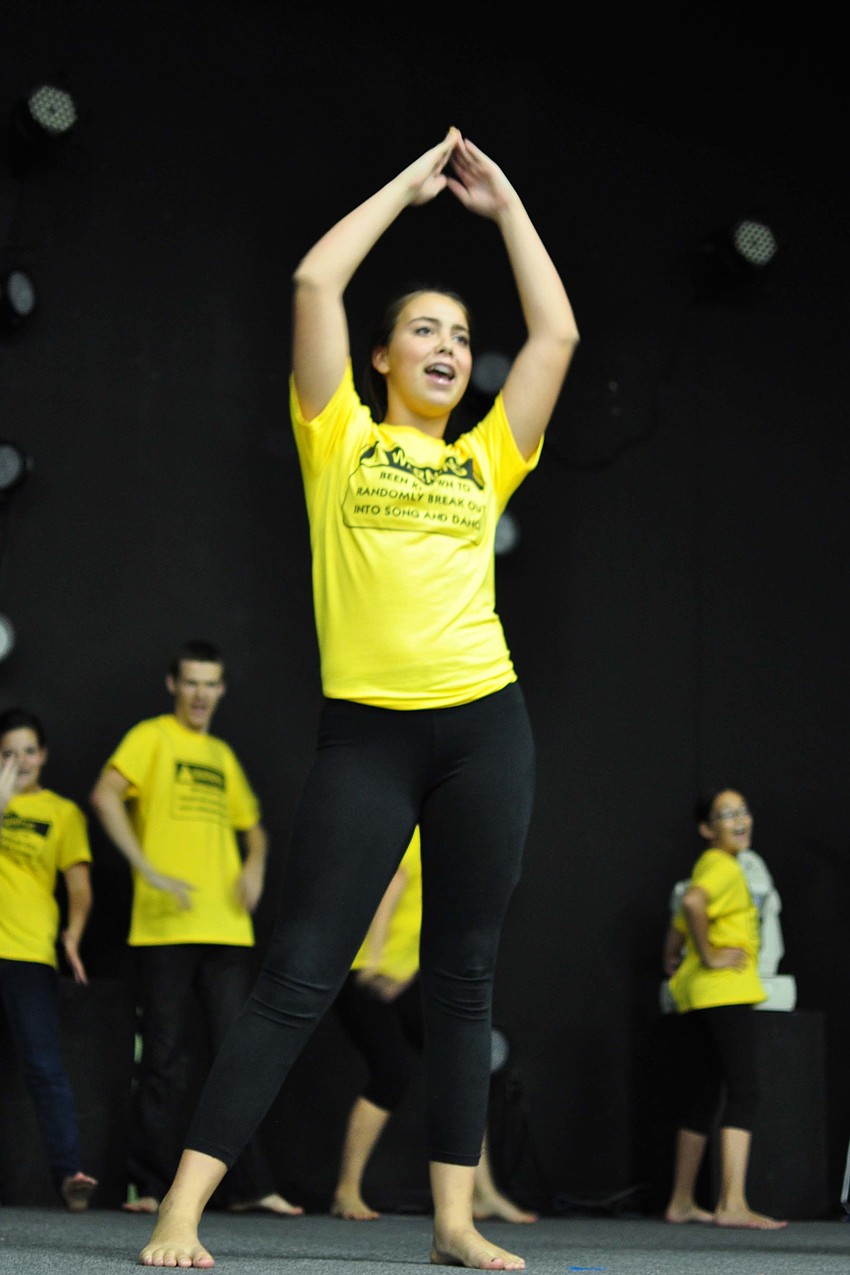 Chloe Lipker plays a Hollywood agent, during the song, 