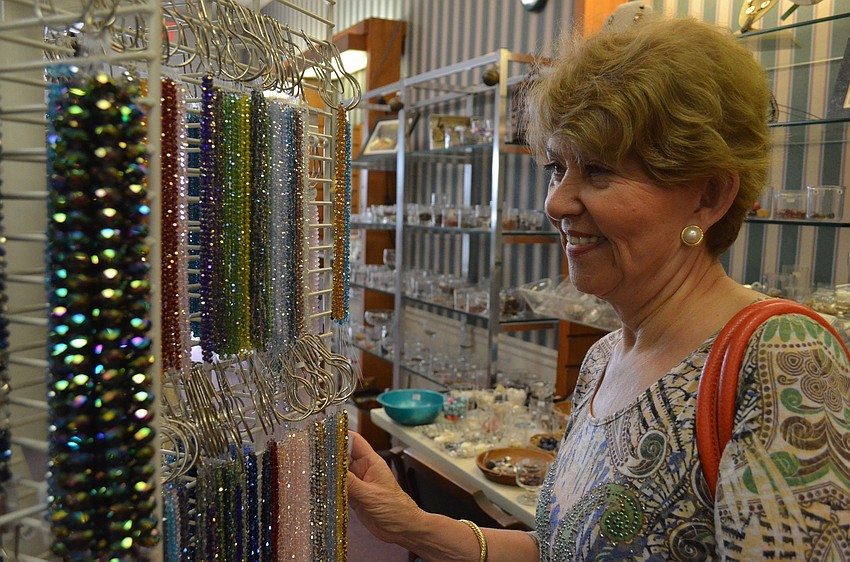 Itzel Liberman took her first beading class at Beads F.O.B 10 years ago when she moved to Sarasota from Cincinnati.