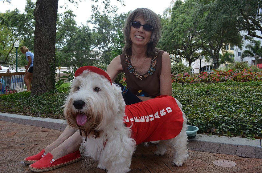 Becky Freed dressed her Sealyham terrier, Duncan, as a lifeguard.