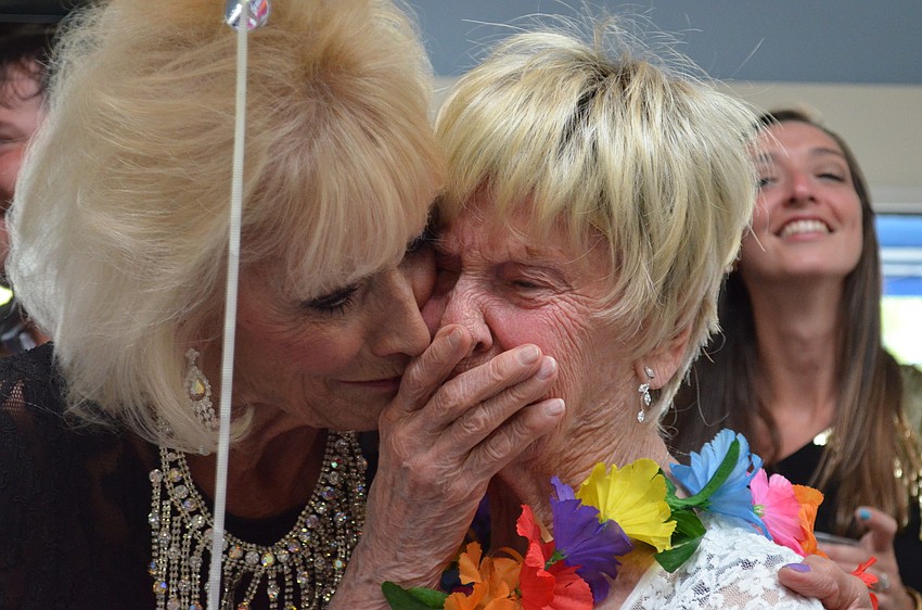 Daughter Barbara Bostic threw a surprise party for Pennie Williams â€” and she was so happy she cried.