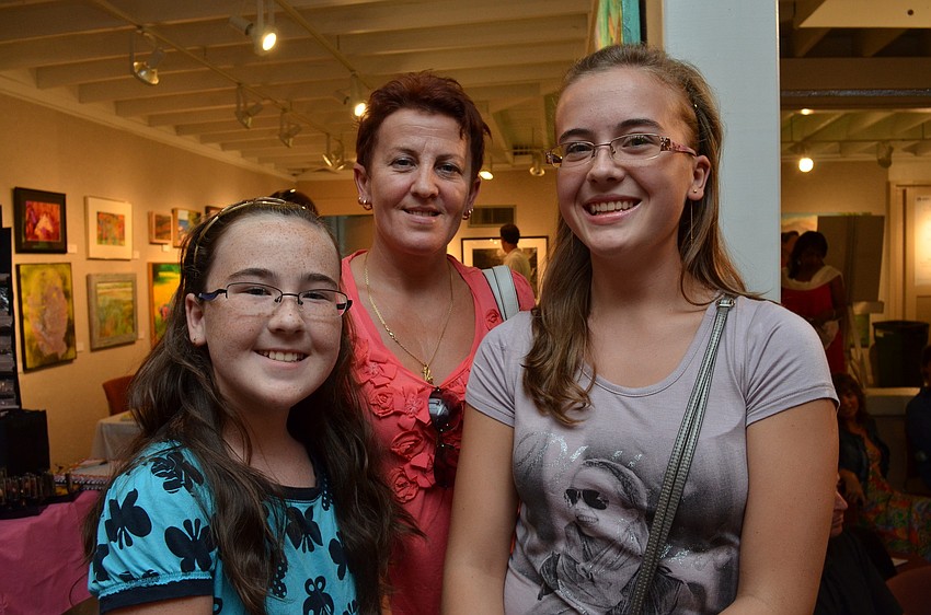 Designer Melanie Gasparoniâ€™s friends: Emilia Przepiora, Margaret Przepiora and Weronika Przepiora