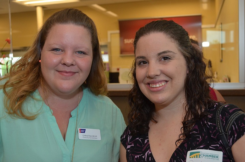 Christina Behr of the American Cancer Society and Sandy Springer of Palm Bay Club