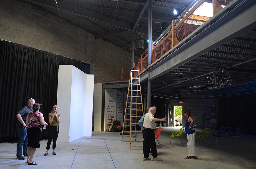 Robert Turoff gives a tour of the potential new space for PLATO.