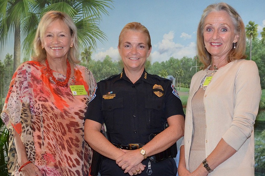 Beth Bertsch, Chief Bernadette DiPino and Sally Piccolo
