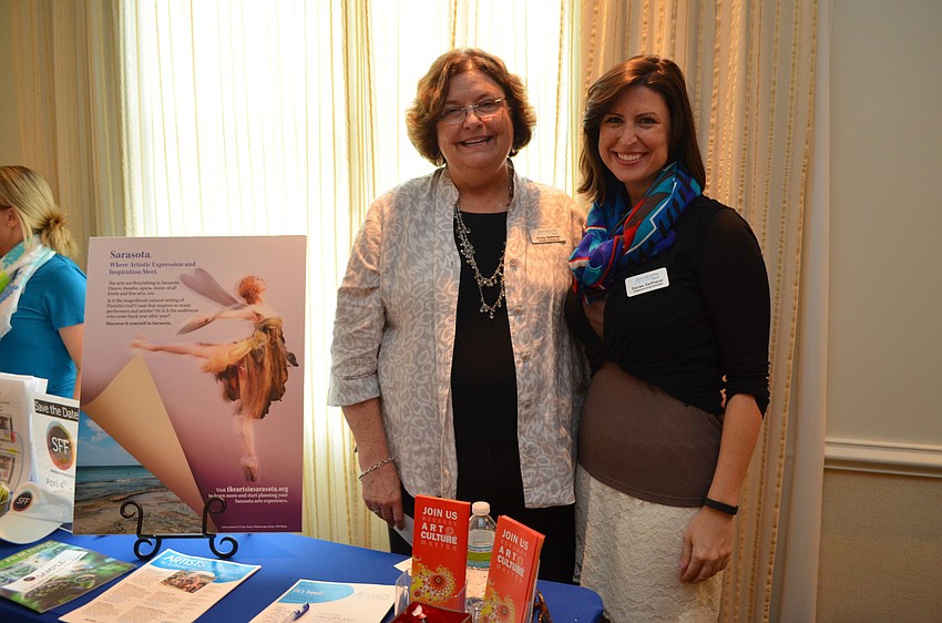 Cindy Balisteri and Danae DeShazer with the Arts and Cultural Alliance of Sarasota County