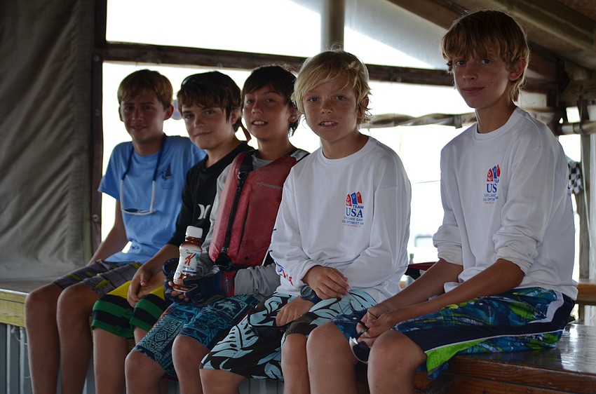 Connor Nelson, Matthew King, Andrew Florio, Bryce Tone and Ian Jezak