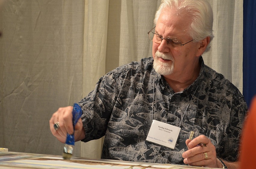 Sterling Edwards came from Hendersonville, North Carolina for the trade show and demonstrations.