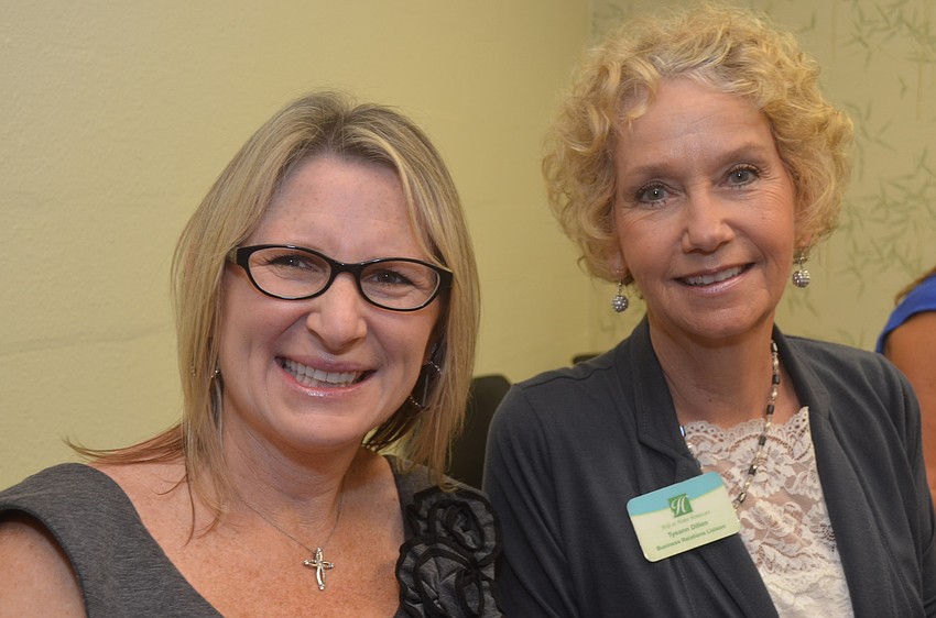 Tonya Atchinson of AL Purmort Insurance and Tyeann Dillon of Help at Home Homecare