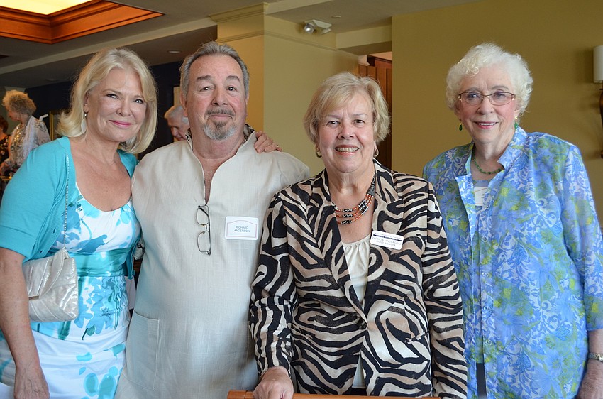 Elisabeth Noone, Dick and President of Asolo Theatre Guild Patricia Anderson and Jennifer Meinert