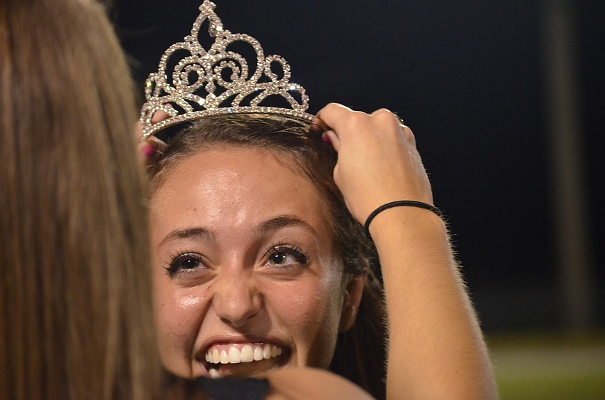Marina Masterson is crowned homecoming queen.