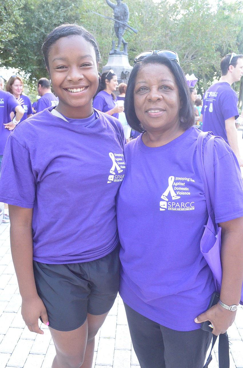 Anita Clark, 17, is part of the Y achievers, a career development program at the YMCA. Clark stands with Cynthia Howard.