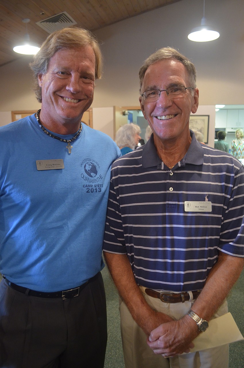 Craig Holliday and Bob Million helped organize the mission fair.