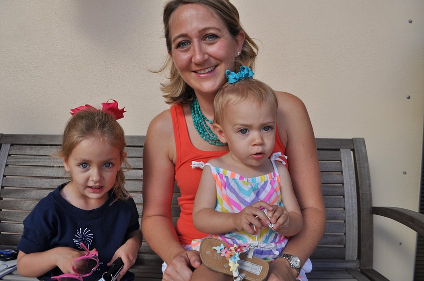 Christy Bruchsieker with daughters Ella, 3, and Lily, 1
