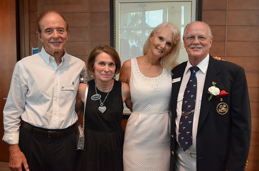 Bob and Elaine Rumana, Dana Magel and Fleet Capt. Phil Couture