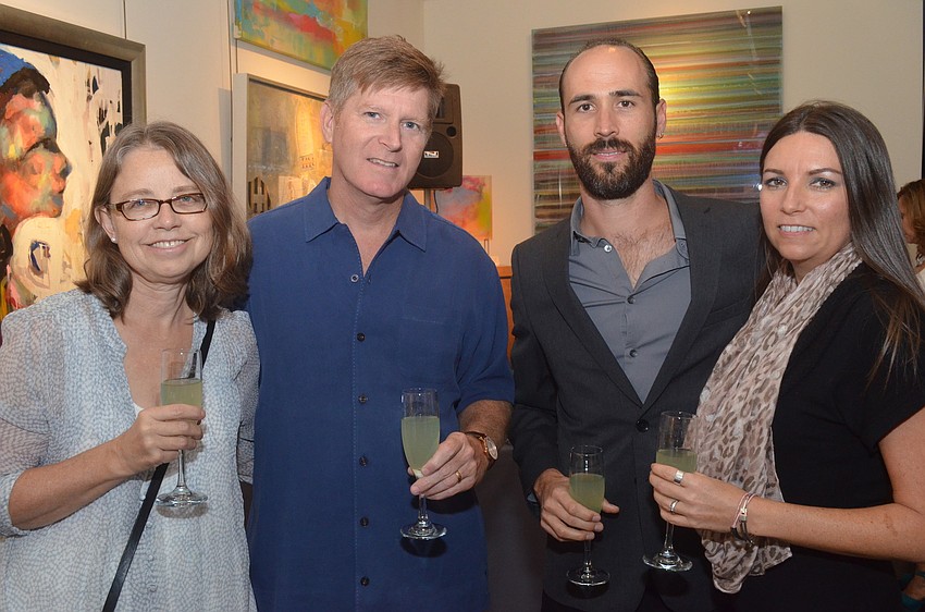 Gail Hustedde with her husband Dane Spencer and Joe and Gwen Kelly