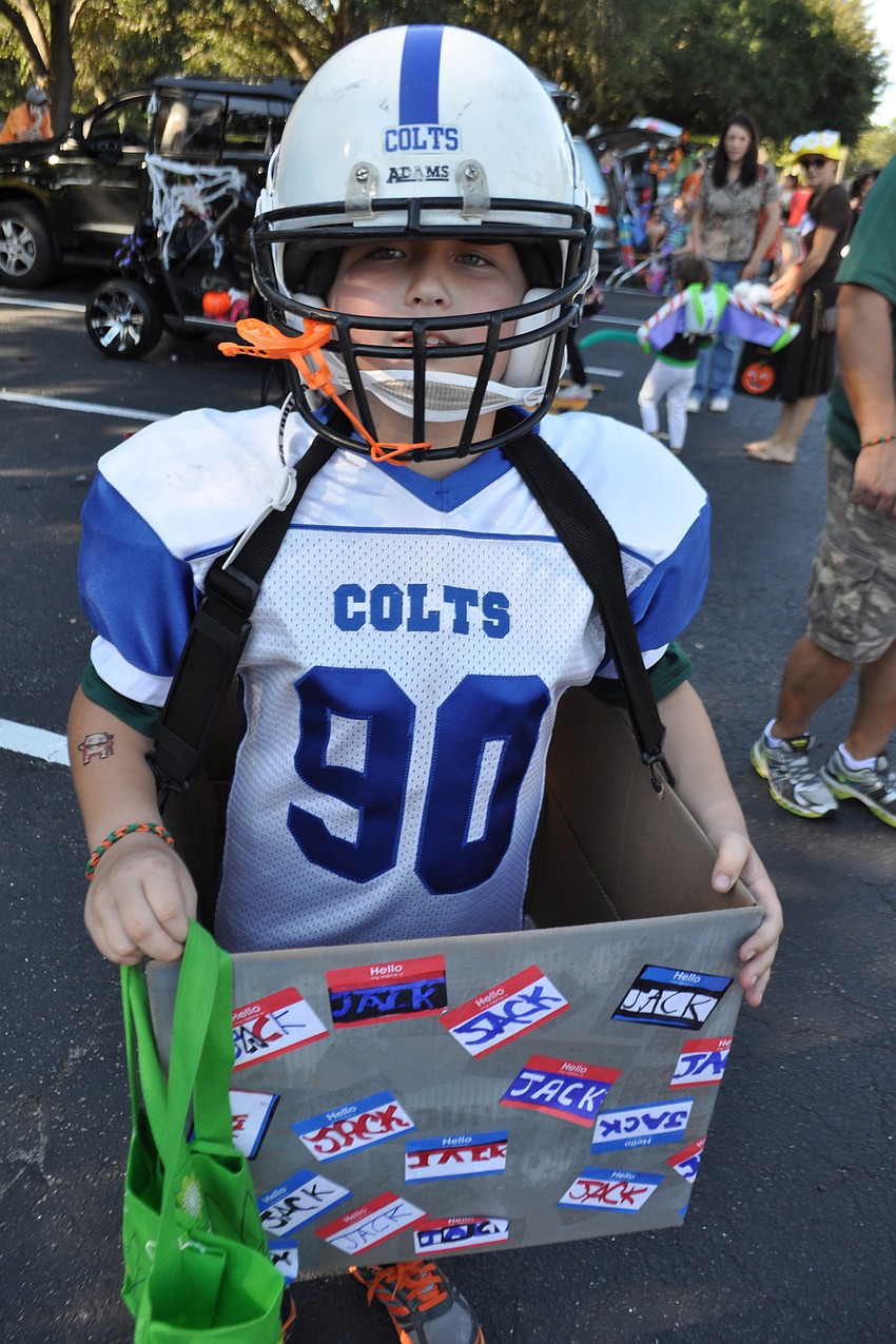 Jack Mowrey wore three costumes in one.