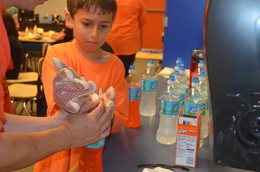 Michael Ramsamooj puts dry ice in his Kool-Aid to make it spooky