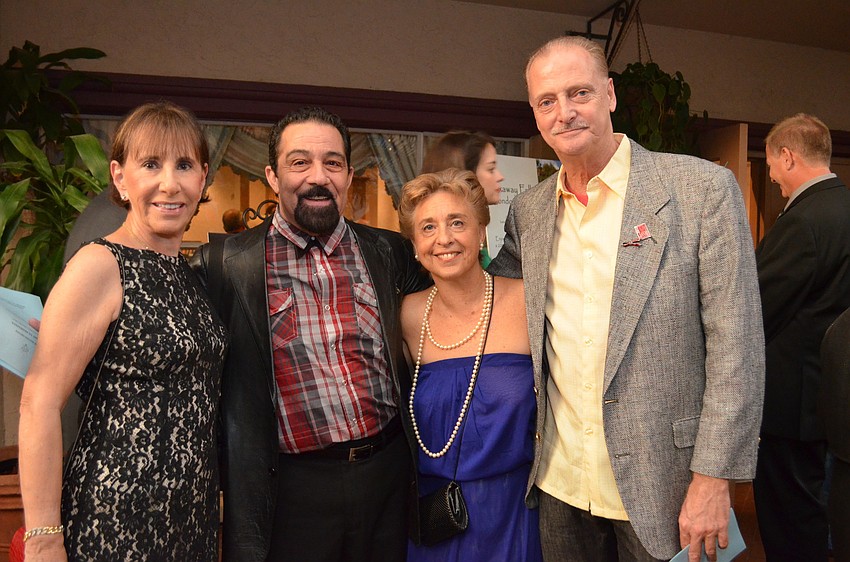 Allie Freedman, honoree Steven Vincent, Lynne Bernfield of The Lynne Show, and honoree Gary Bruel