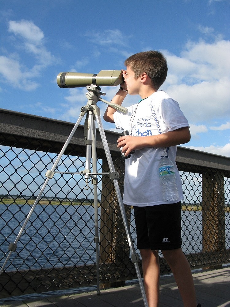 Telescopes are available to birders from 8:30 to 10:30 a.m. every day until May 1