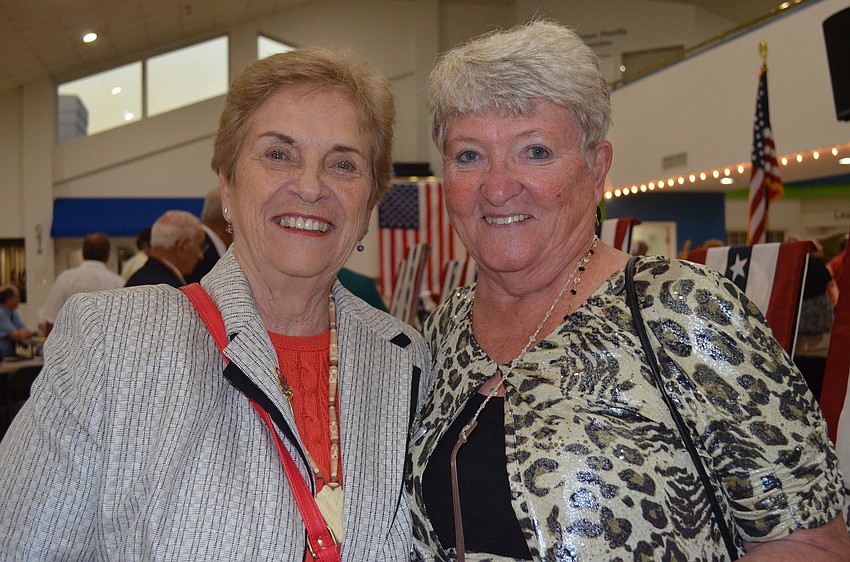 Patricia Mazzola and Vietnam Air Force Reserve veteran Ellie Neuwirth