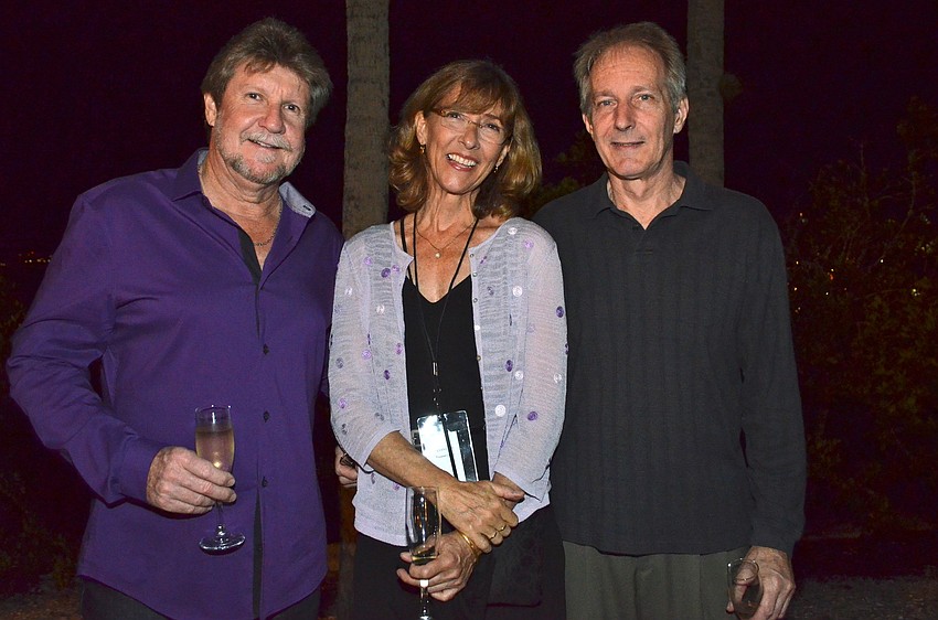Marty Enger, Curator Fayanne Hayes and Chris Power
