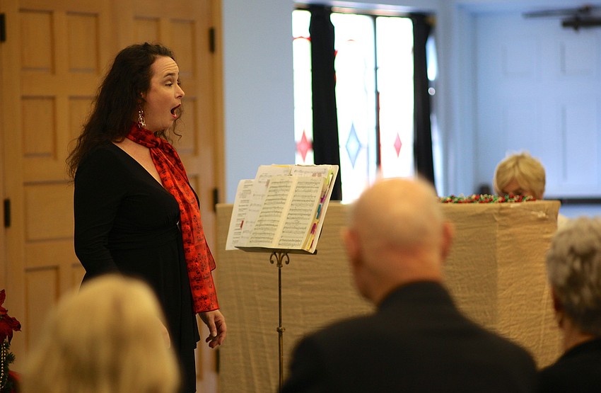 Michelle Giglio sang many holiday staples, such as 