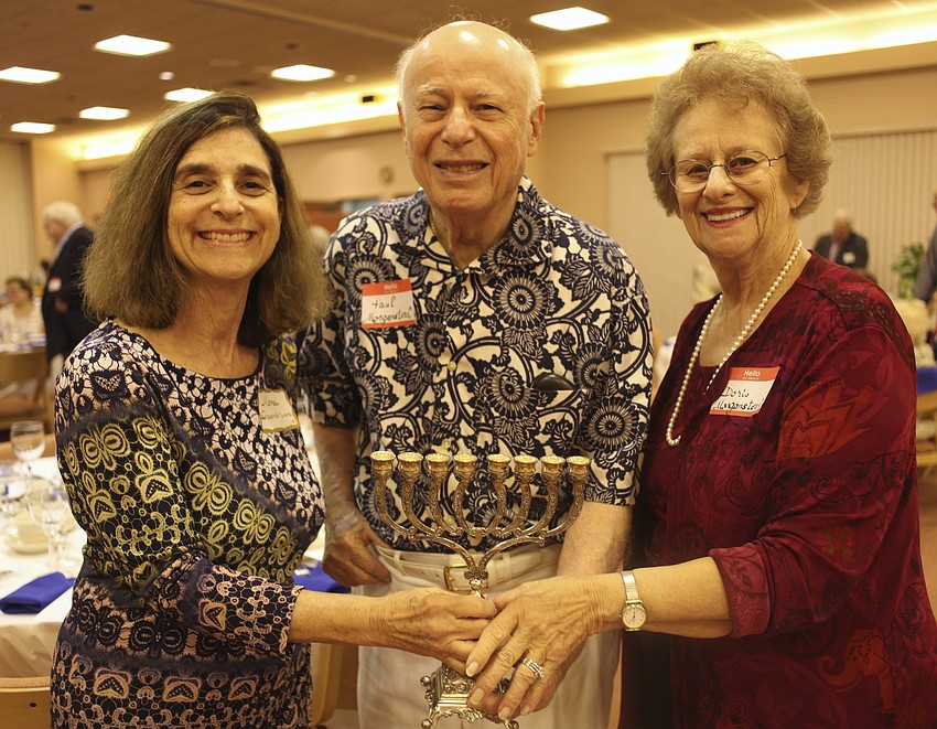 Mona Schonbrunn with Paul and Doris Morgenstern