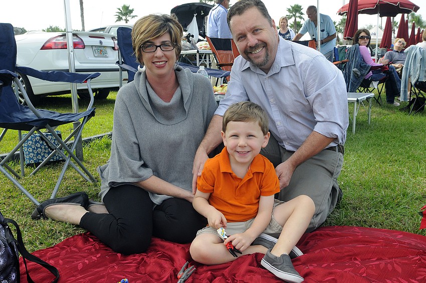 John and Crissa Gillette brought their son Laughlin, 4.