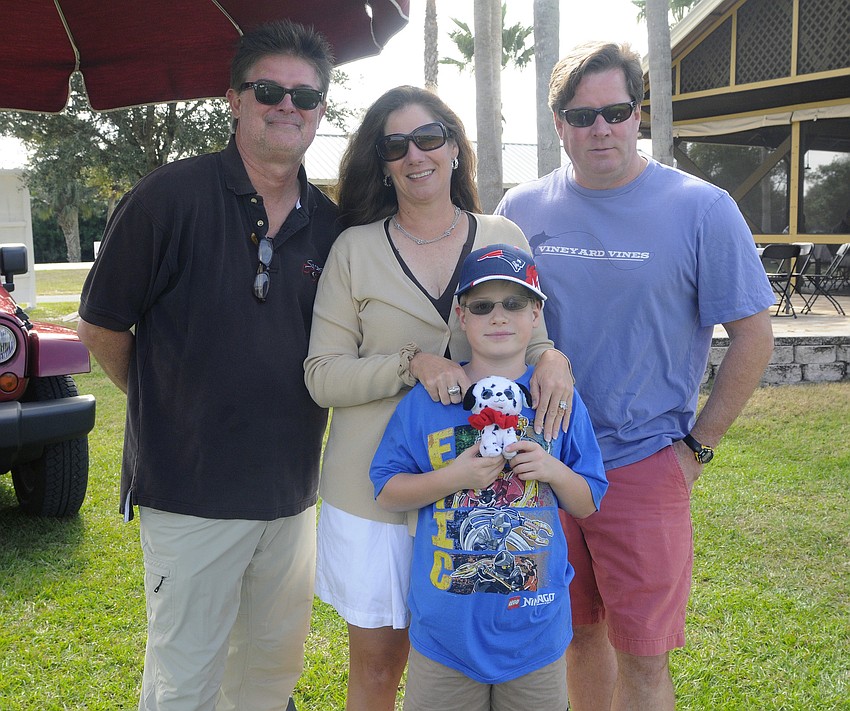 Bradenton resident Britt Buttram came out with Osprey residents George and Hartley Oâ€™Brien and their 9-year-old son George Oâ€™Brien III.