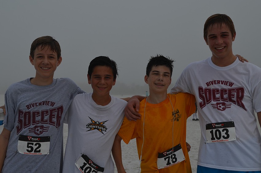 Michael Jones, Tyler Scholter, Sean Mixon and Jacob Salminen from Riverview High School.