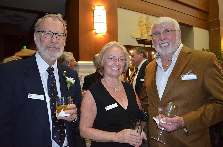 Barry McClure with Sandra and Roy McConnell