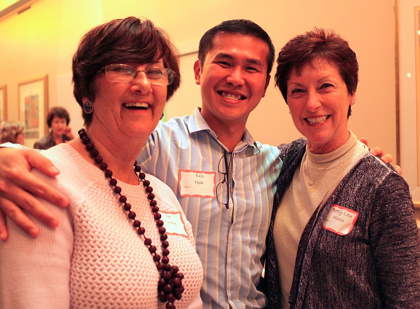 Pat Lundy, Eric Teoh and Betty Lou Miccio
