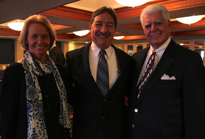 Jan Davin, Commodore Joe Sever and Past Commodore Ed Davin