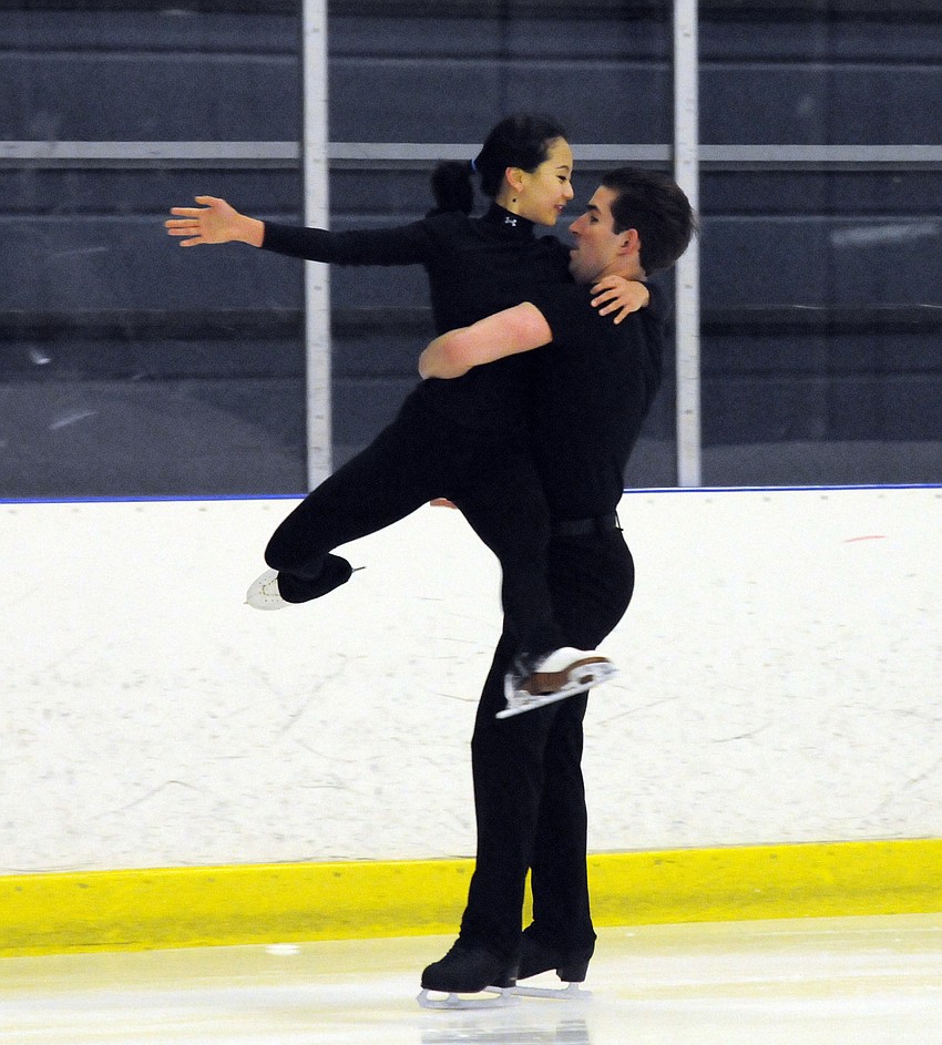 U.S. figure skaters Felicia Zhang and Nathan Bartholomay have been training together since May 2011.