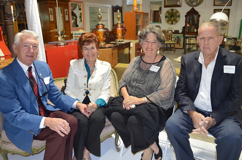 Valerie and Roger Buttons with Pat and John Edwards