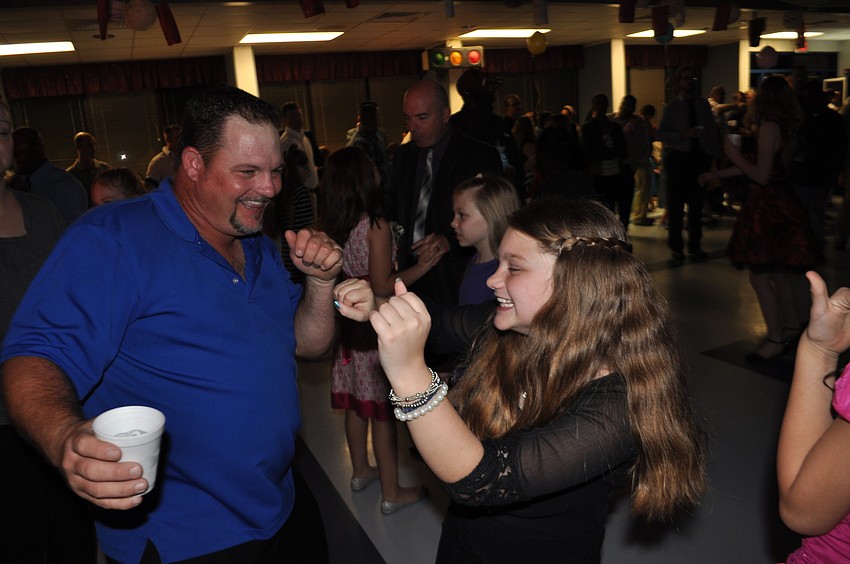 Brian and Kaitlyn Byrket show off their dance skills.