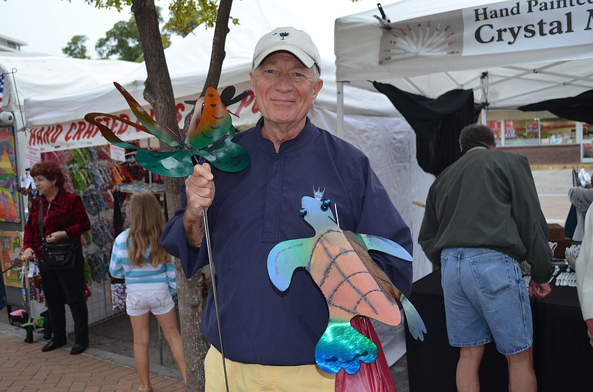 Ted Fiedler bought two garden fixtures.