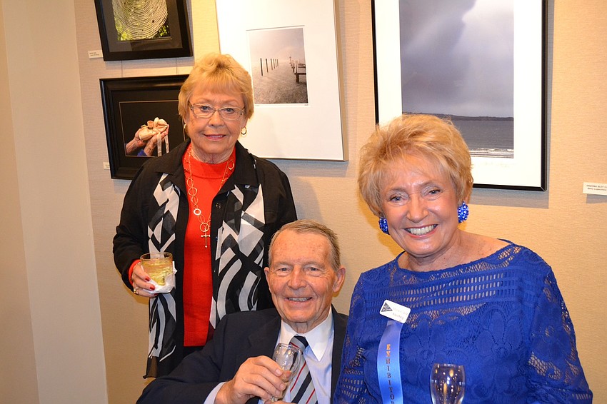 Submitted by Ann Weber
Bird Key Yacht Club. Sally Kessler with Bill and Marie-Claire Steinberg at the club's 