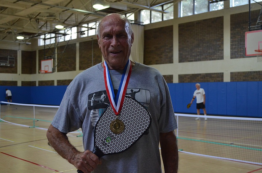 Bob McClure won gold in his age division, 80- 85.