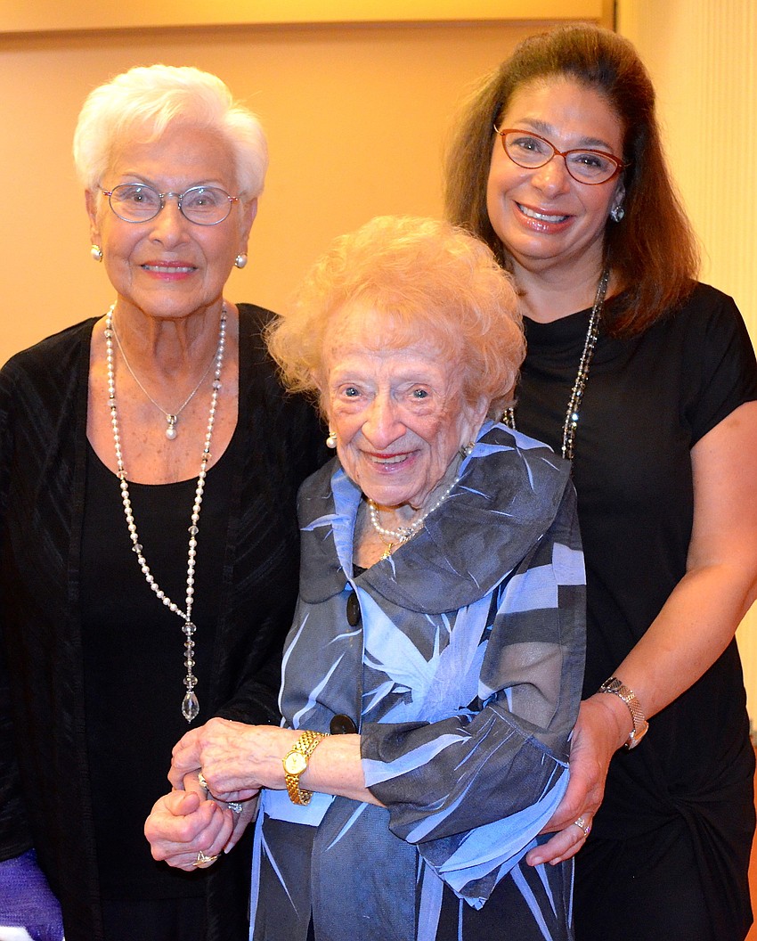 Maxine Rubin, Florence Katz and Renee Rubin Handel