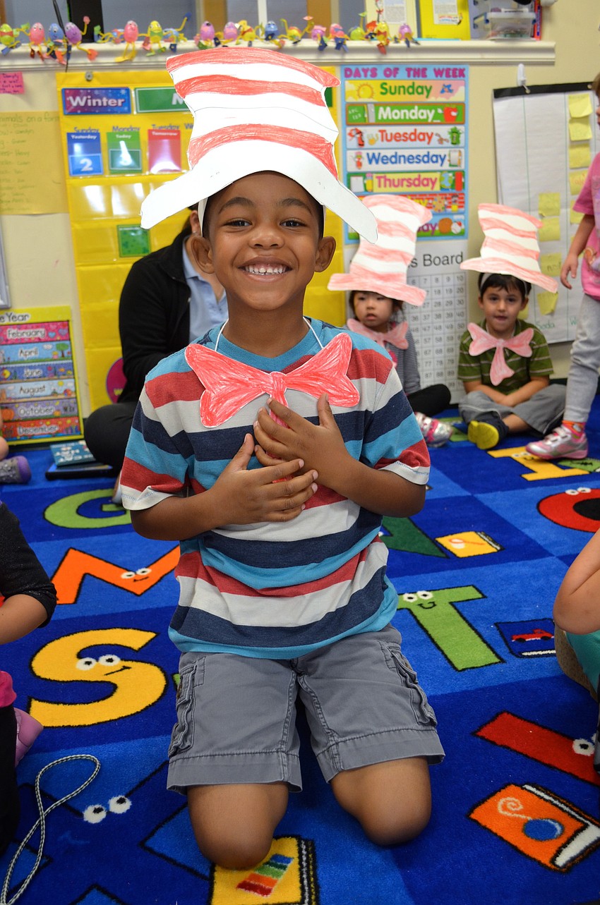 LaWaiian Long, 5, shows off his 